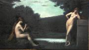 Jean-Jacques Henner Nus feminins oil painting